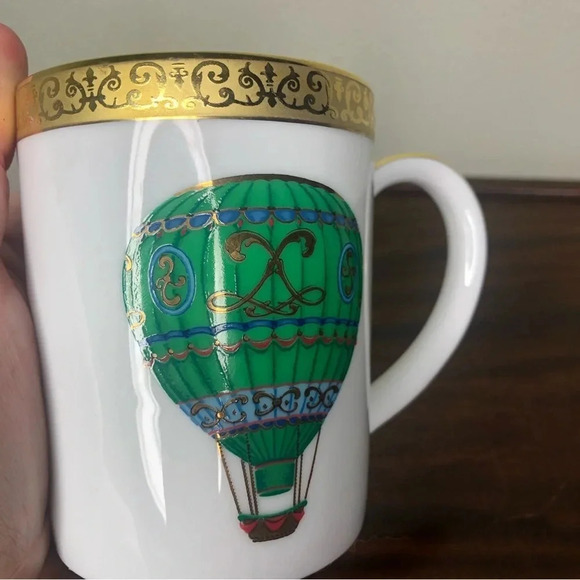 Gold Buffet Royal Gallery Hot Air Balloon Coffee Mug - Picture 2 of 6